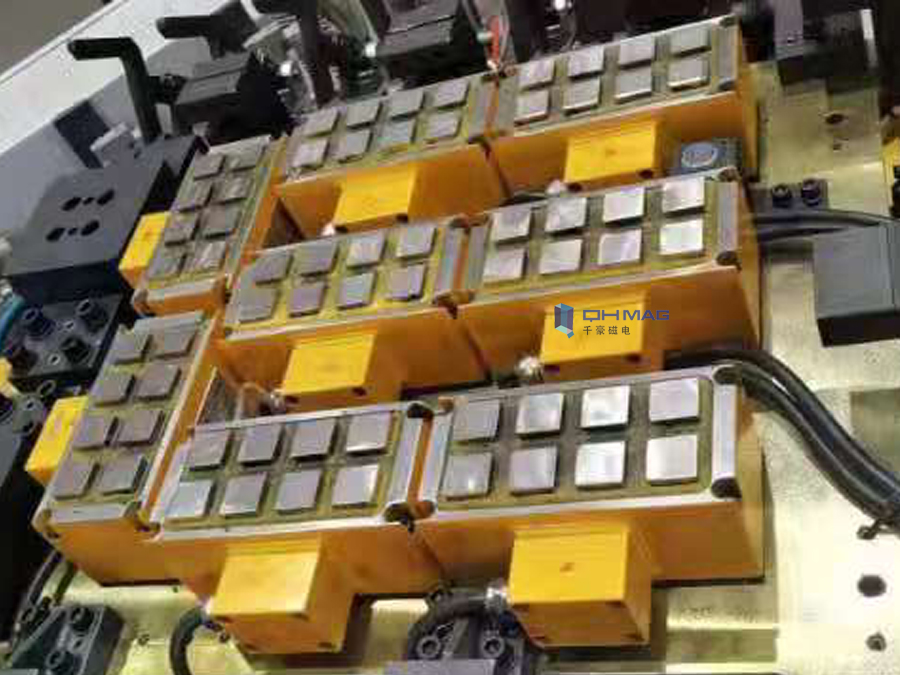  电永磁吸盘工装夹具用于小型挖掘机油箱的焊接